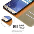 Miniatyrbild 4 av 6: Samsung Galaxy A8 2015 Plånboksfodral Skal Mobilskyddmed magnetisk stängning, ståfunktion och kortficka