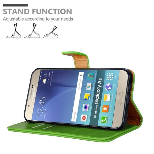 Samsung Galaxy A8 2015 Plånboksfodral Skal Mobilskyddmed magnetisk stängning, ståfunktion och kortficka