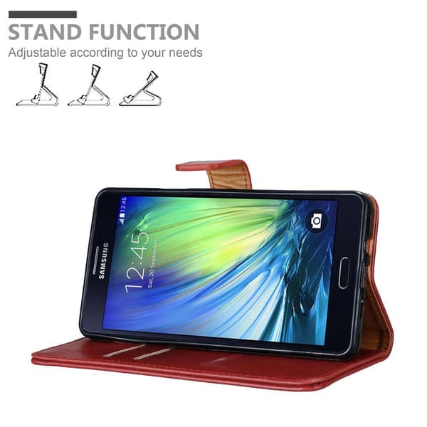 Samsung Galaxy A7 2015 Plånboksfodral Skal Mobilskyddmed magnetisk stängning, ståfunktion och kortficka