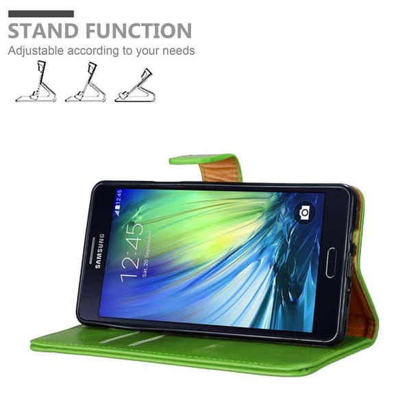Samsung Galaxy A7 2015 Plånboksfodral Skal Mobilskyddmed magnetisk stängning, ståfunktion och kortficka