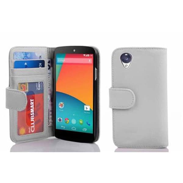 LG Google NEXUS 5 Suojakotelo Suojakuori Lompakkokotelo Matkapuhelinkotelo jossa on magneettisuljenta ja 3 korttipaikkaa