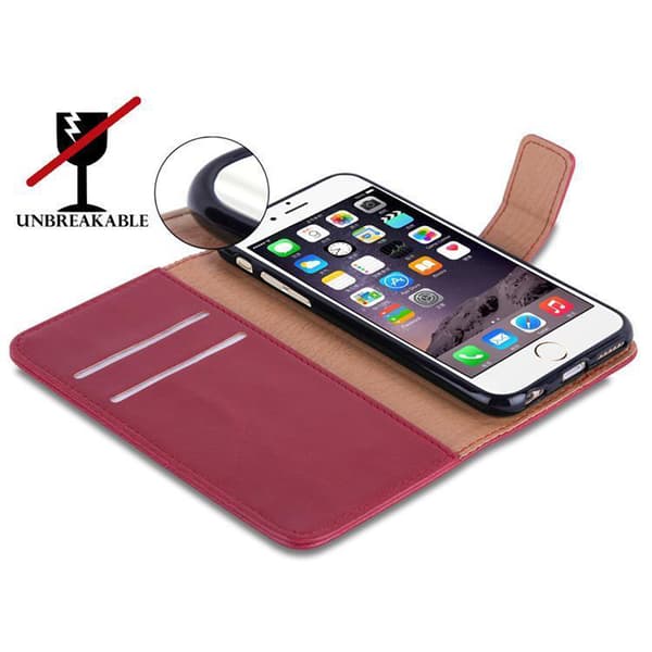 iPhone 6 PLUS / 6S PLUS Plånboksfodral Skal Mobilskyddmed magnetisk stängning, ståfunktion och kortficka