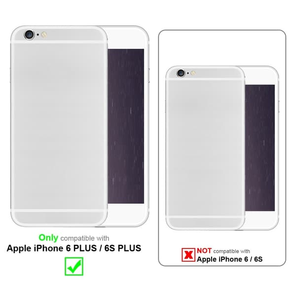 iPhone 6 PLUS / 6S PLUS Plånboksfodral Skal Mobilskyddmed magnetisk stängning, ståfunktion och kortficka
