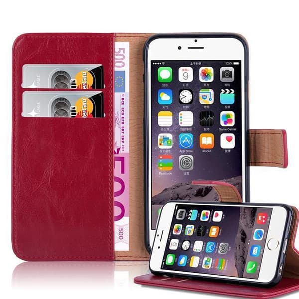 iPhone 6 PLUS / 6S PLUS Plånboksfodral Skal Mobilskyddmed magnetisk stängning, ståfunktion och kortficka