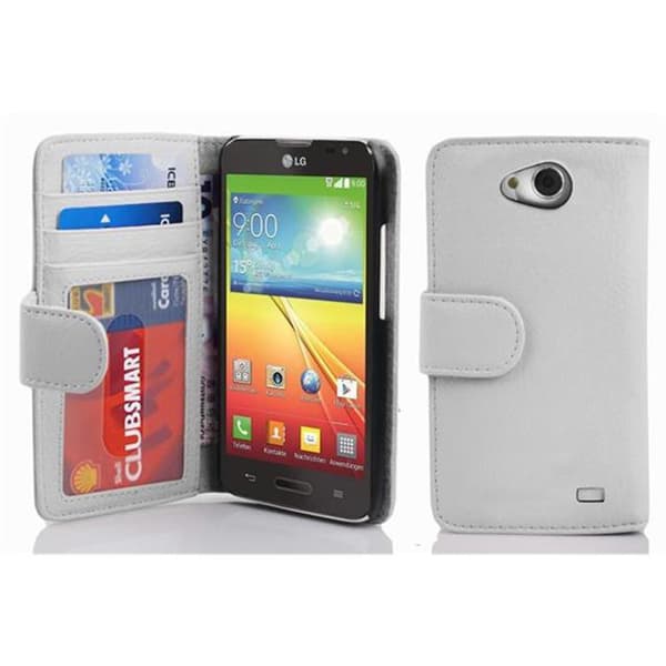 Lommebokdeksel til LG L70 (1. SIM) Deksel med magnetisk lukking og 3 kortplasser