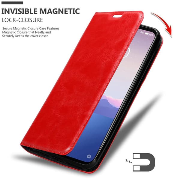 MEIZU 16Xs Suojakotelo Suojakuori Lompakkokotelo Matkapuhelinkotelo jossa magneettisuljenta, jalusta-toiminto ja korttitasku