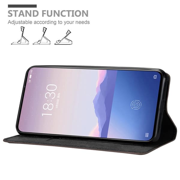 MEIZU 16Xs Suojakotelo Suojakuori Lompakkokotelo Matkapuhelinkotelo jossa magneettisuljenta, jalusta-toiminto ja korttitasku
