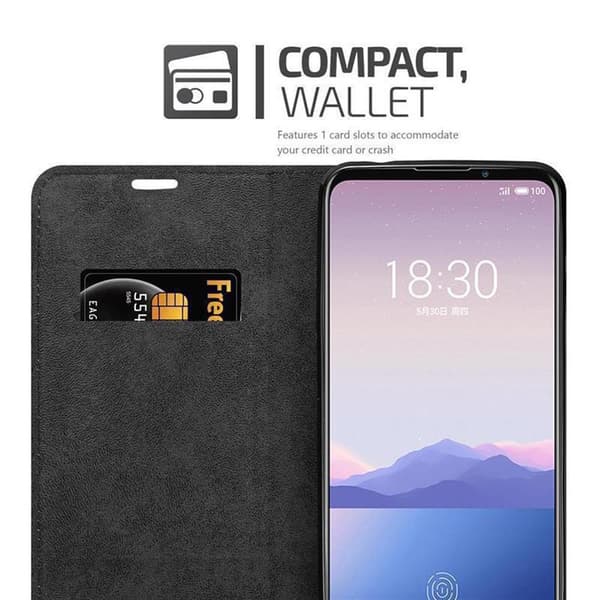 MEIZU 16Xs Suojakotelo Suojakuori Lompakkokotelo Matkapuhelinkotelo jossa magneettisuljenta, jalusta-toiminto ja korttitasku
