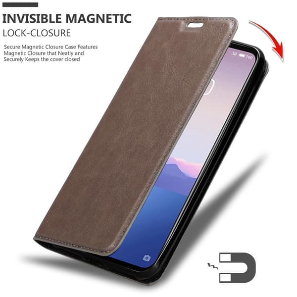 MEIZU 16Xs Suojakotelo Suojakuori Lompakkokotelo Matkapuhelinkotelo jossa magneettisuljenta, jalusta-toiminto ja korttitasku