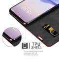 Miniatyrbilde 11 av 11: Lommebokdeksel til MEIZU 16S Deksel med magnetisk lukking, stativfunksjon og kortlomme