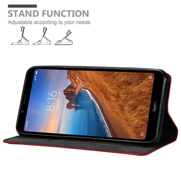 Xiaomi RedMi 7A Suojakotelo Suojakuori Lompakkokotelo Matkapuhelinkotelo jossa magneettisuljenta, jalusta-toiminto ja korttitasku
