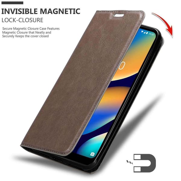 WIKO VIEW 3 LITE Fodral Skal Plånboksfodral Case med magnetisk stängning, ståfunktion och kortficka