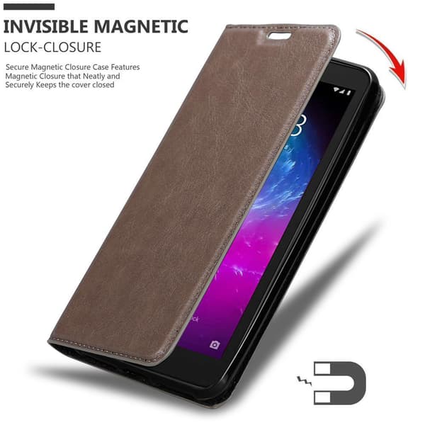 ZTE Blade A3 2019 Fodral Skal Plånboksfodral Case med magnetisk stängning, ståfunktion och kortficka