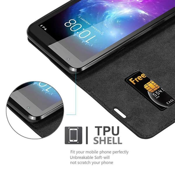 ZTE Blade A3 2019 Fodral Skal Plånboksfodral Case med magnetisk stängning, ståfunktion och kortficka