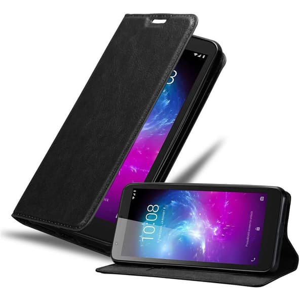 ZTE Blade A3 2019 Fodral Skal Plånboksfodral Case med magnetisk stängning, ståfunktion och kortficka NATT SVART