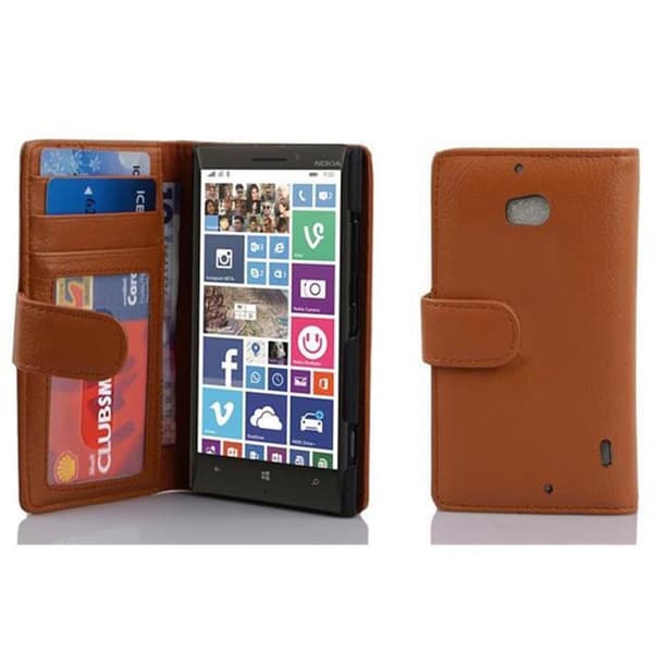 Nokia Lumia 929 / 930 Skal Fodral Mobilskydd med magnetisk stängning och 3 kortplatser