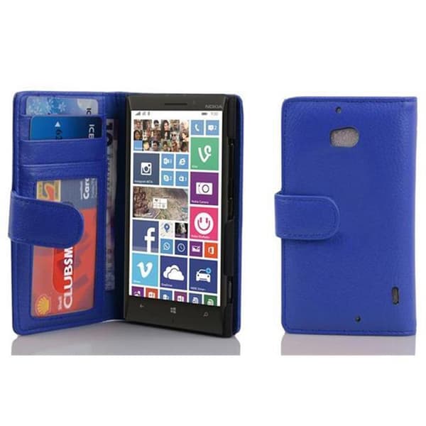 Nokia Lumia 929 / 930 Skal Fodral Mobilskydd med magnetisk stängning och 3 kortplatser