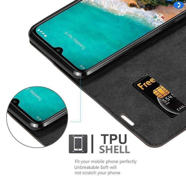 Xiaomi Mi A3 Suojakotelo Suojakuori Lompakkokotelo Matkapuhelinkotelo jossa magneettisuljenta, jalusta-toiminto ja korttitasku