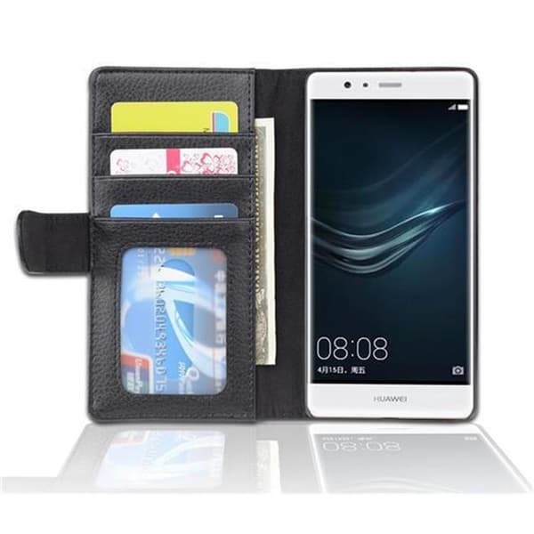 Huawei P9 LITE 2016 / G9 LITE Suojakotelo Suojakuori Lompakkokotelo Matkapuhelinkotelo jossa on magneettisuljenta ja 3 korttipaikkaa
