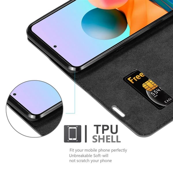 Xiaomi RedMi NOTE 10 4G / RedMi NOTE 11 4G Fodral Skal Plånboksfodral Case med magnetisk stängning, ståfunktion och kortficka