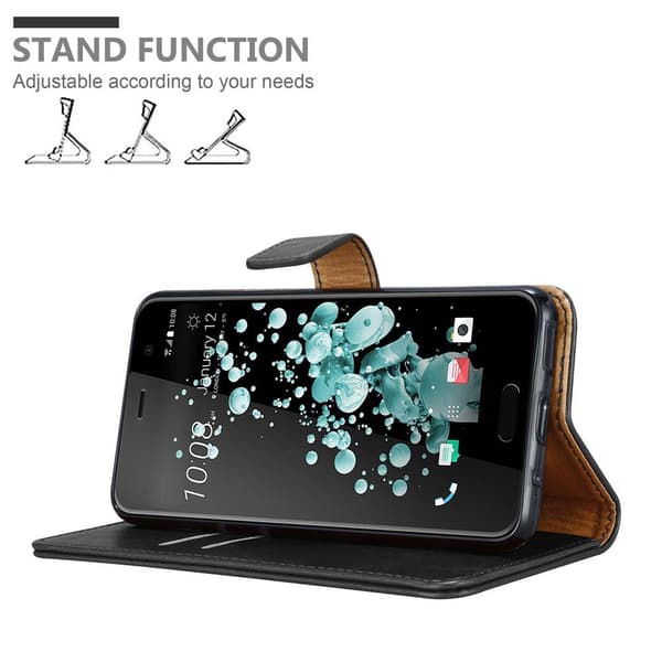 HTC U PLAY Plånboksfodral Skal Mobilskyddmed magnetisk stängning, ståfunktion och kortficka