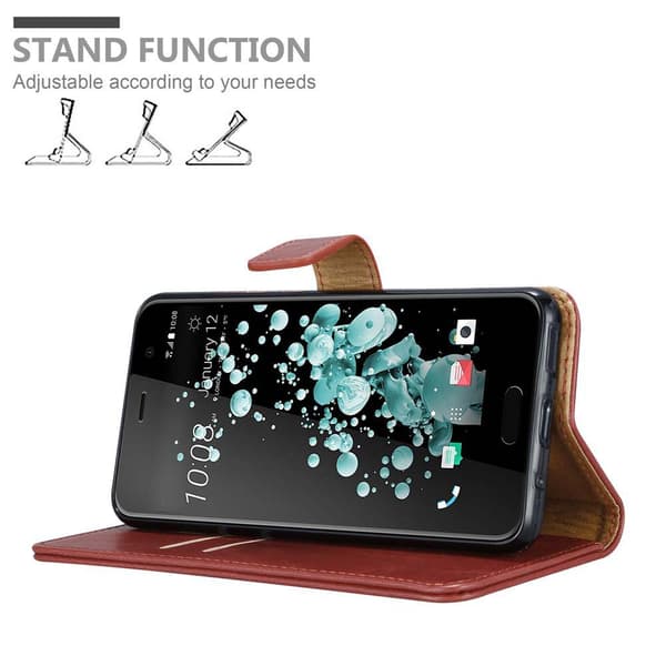 HTC U PLAY Plånboksfodral Skal Mobilskyddmed magnetisk stängning, ståfunktion och kortficka