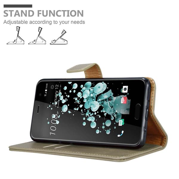 HTC U PLAY Plånboksfodral Skal Mobilskyddmed magnetisk stängning, ståfunktion och kortficka