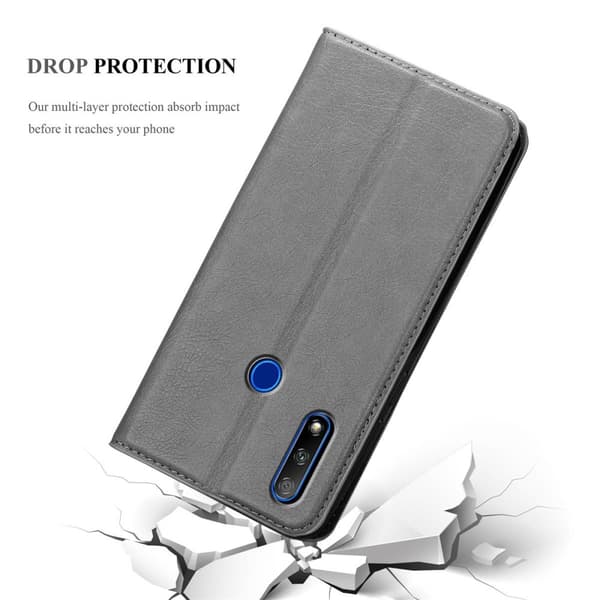 Lommebokdeksel til Honor 9X Deksel med magnetisk lukking, stativfunksjon og kortlomme