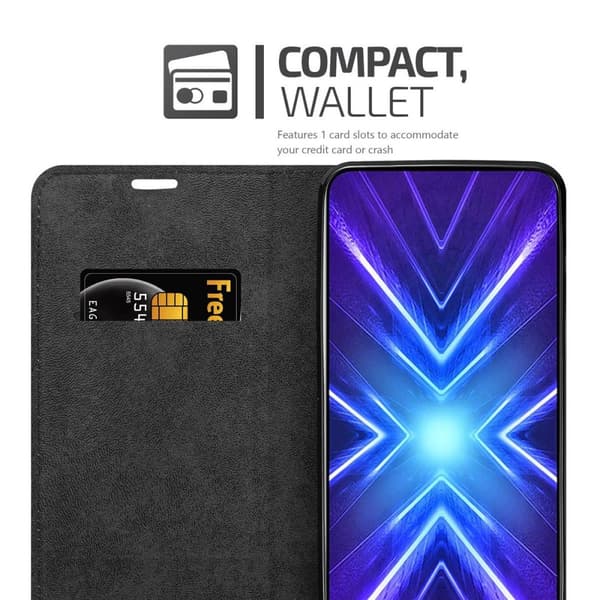 Honor 9X Suojakotelo Suojakuori Lompakkokotelo Matkapuhelinkotelo jossa magneettisuljenta, jalusta-toiminto ja korttitasku