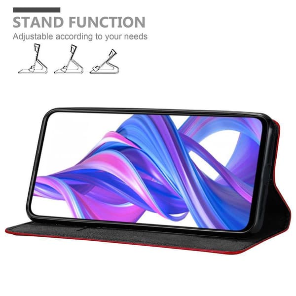 Honor 9X Suojakotelo Suojakuori Lompakkokotelo Matkapuhelinkotelo jossa magneettisuljenta, jalusta-toiminto ja korttitasku
