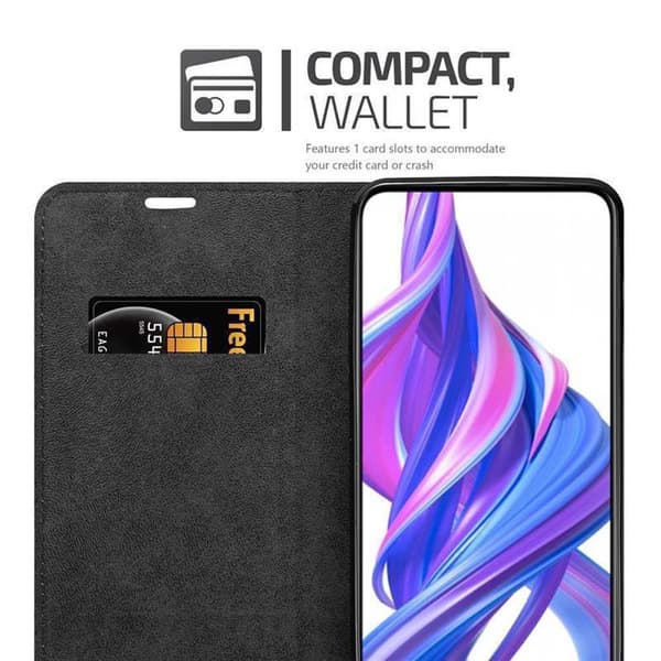 Honor 9X Suojakotelo Suojakuori Lompakkokotelo Matkapuhelinkotelo jossa magneettisuljenta, jalusta-toiminto ja korttitasku