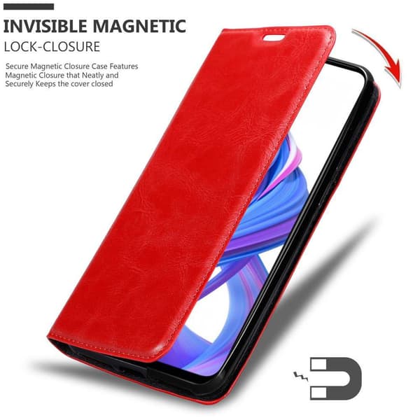 Honor 9X Suojakotelo Suojakuori Lompakkokotelo Matkapuhelinkotelo jossa magneettisuljenta, jalusta-toiminto ja korttitasku