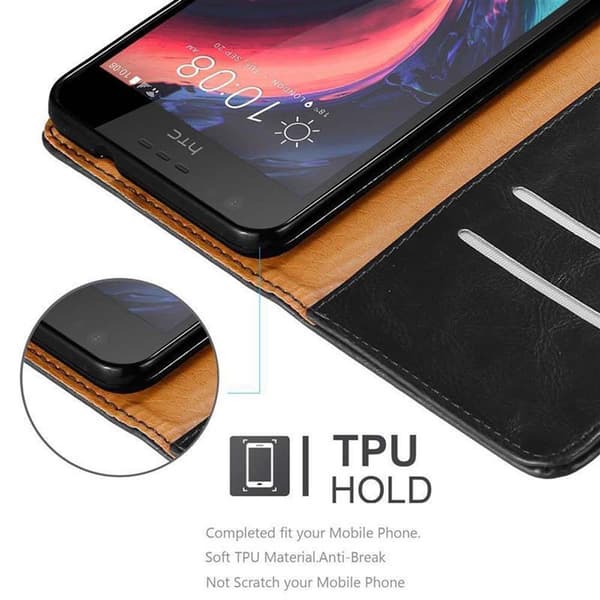 HTC Desire 10 LIFESTYLE / Desire 825 Suojakotelo Suojakuori Lompakkokotelo Matkapuhelinkotelo jossa magneettisuljenta, jalusta-toiminto ja korttitasku