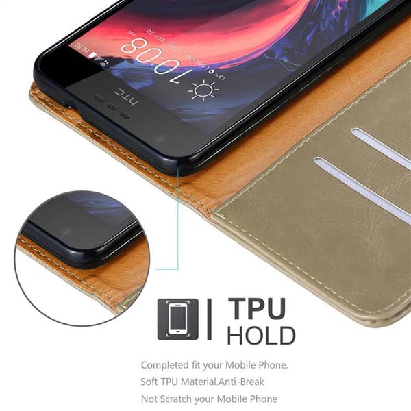 HTC Desire 10 LIFESTYLE / Desire 825 Suojakotelo Suojakuori Lompakkokotelo Matkapuhelinkotelo jossa magneettisuljenta, jalusta-toiminto ja korttitasku
