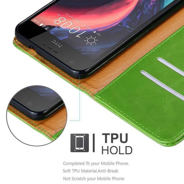 HTC Desire 10 LIFESTYLE / Desire 825 Suojakotelo Suojakuori Lompakkokotelo Matkapuhelinkotelo jossa magneettisuljenta, jalusta-toiminto ja korttitasku