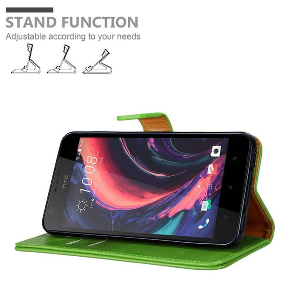 HTC Desire 10 LIFESTYLE / Desire 825 Suojakotelo Suojakuori Lompakkokotelo Matkapuhelinkotelo jossa magneettisuljenta, jalusta-toiminto ja korttitasku
