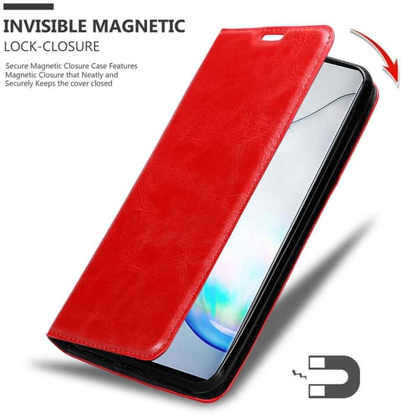 Samsung Galaxy NOTE 10 Suojakotelo Suojakuori Lompakkokotelo Matkapuhelinkotelo jossa magneettisuljenta, jalusta-toiminto ja korttitasku
