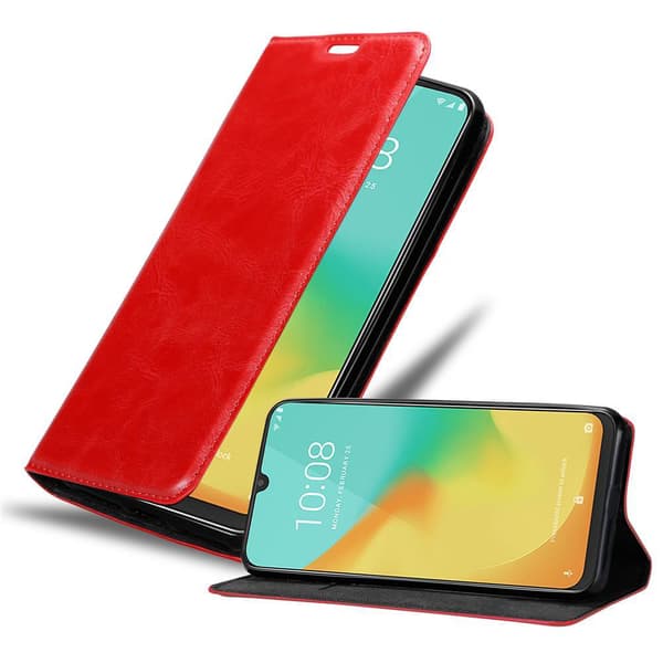 ZTE Blade V10 VITA Fodral Skal Plånboksfodral Case med magnetisk stängning, ståfunktion och kortficka ÄPPLE RÖD