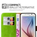 Pikkukuva 4 / 6: Samsung Galaxy S6 Suojakotelo Suojakuori Lompakkokotelo Matkapuhelinkotelo jossa magneettisuljenta, jalusta-toiminto ja korttitasku