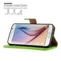 Pikkukuva 6 / 6: Samsung Galaxy S6 Suojakotelo Suojakuori Lompakkokotelo Matkapuhelinkotelo jossa magneettisuljenta, jalusta-toiminto ja korttitasku