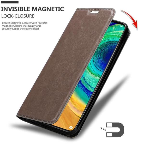 Lommebokdeksel til Huawei MATE 30 Deksel med magnetisk lukking, stativfunksjon og kortlomme