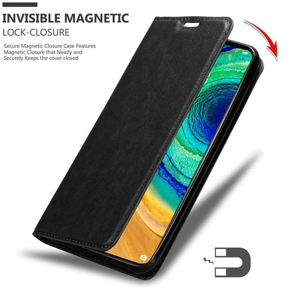 Lommebokdeksel til Huawei MATE 30 Deksel med magnetisk lukking, stativfunksjon og kortlomme