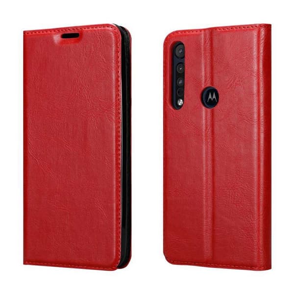 Motorola ONE MACRO Fodral Skal Plånboksfodral Case med magnetisk stängning, ståfunktion och kortficka