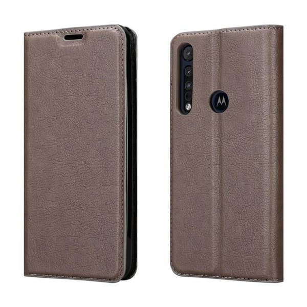Motorola ONE MACRO Fodral Skal Plånboksfodral Case med magnetisk stängning, ståfunktion och kortficka