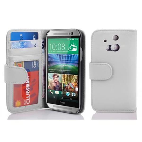 HTC ONE M8 Suojakotelo Suojakuori Lompakkokotelo Matkapuhelinkotelo jossa on magneettisuljenta ja 3 korttipaikkaa
