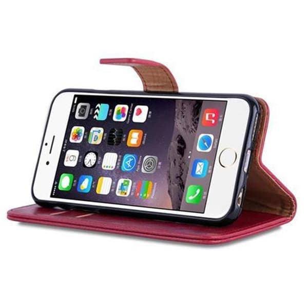 iPhone 6 / 6S Plånboksfodral Skal Mobilskyddmed magnetisk stängning, ståfunktion och kortficka