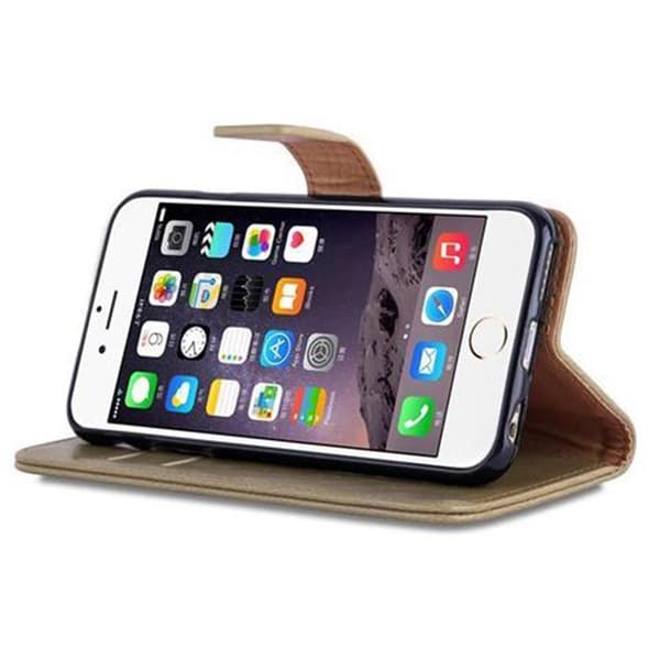 iPhone 6 / 6S Plånboksfodral Skal Mobilskyddmed magnetisk stängning, ståfunktion och kortficka