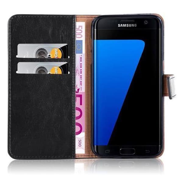 Samsung Galaxy S7 EDGE Suojakotelo Suojakuori Lompakkokotelo Matkapuhelinkotelo jossa magneettisuljenta, jalusta-toiminto ja korttitasku