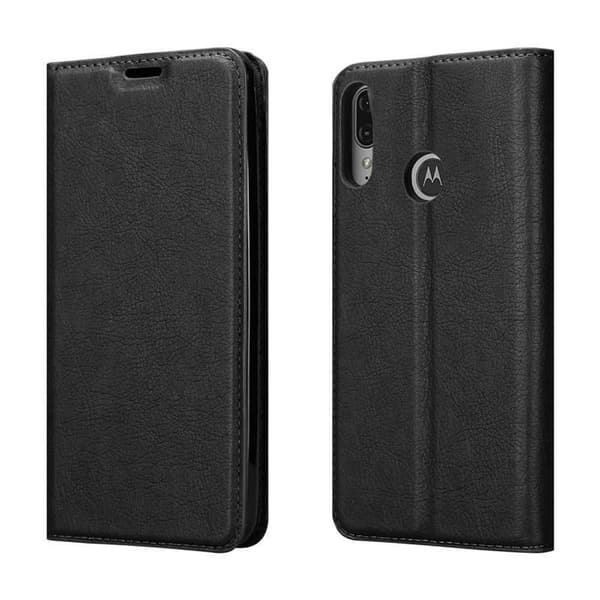 Lommebokdeksel til Motorola MOTO E6 PLUS Deksel med magnetisk lukking, stativfunksjon og kortlomme