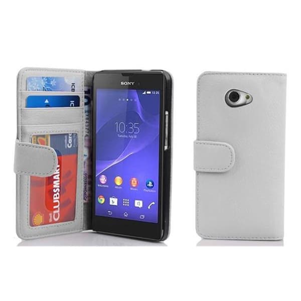 Lommebokdeksel til Sony Xperia M2 / M2 AQUA Deksel med magnetisk lukking og 3 kortplasser